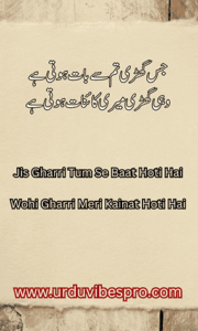  2 Line Love Urdu Poetry
